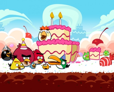 Angry Birds on Angry Birds Birthday