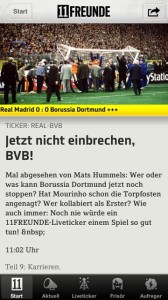 11Freunde für iPhone