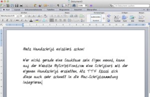 MyScriptFont Mels Handschrift