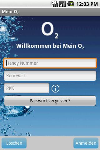 Mein o2 login