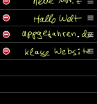 Benutze deine Handschrift