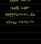 Benutze deine Handschrift