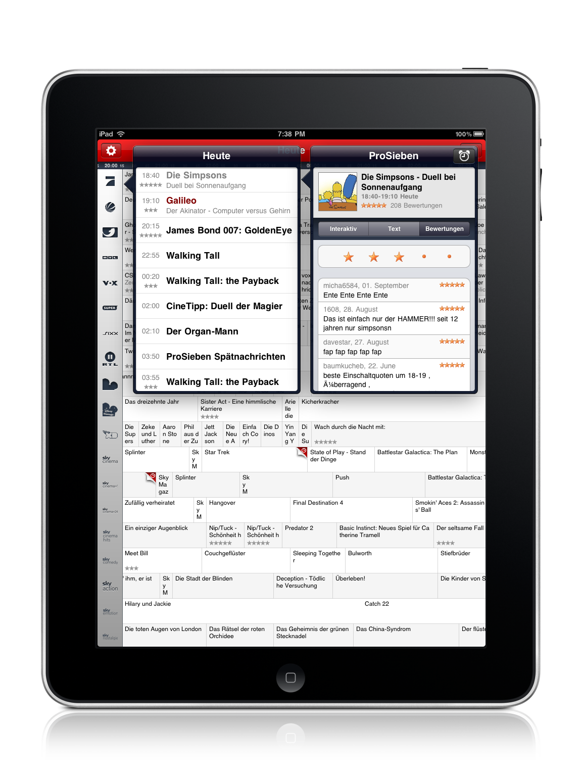 TV-Programm im ON AIR im Blick behalten