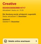 Delivery Status Touch3