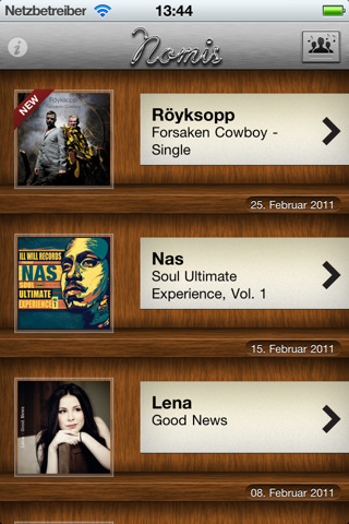 Plattensammler Nomis: Verbessert und reduziert