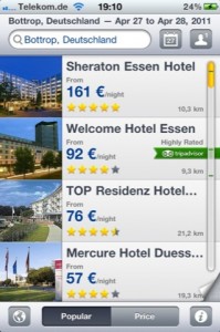 Expedia Hotel Suche