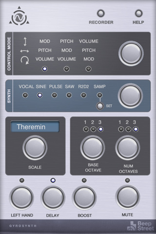 GyroSynth: Synthesizer per Bewegungssensor