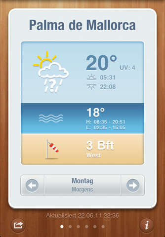 Ab in den Urlaub: Die Strandwetter-App