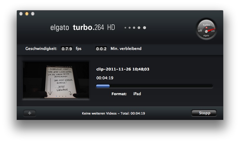 Elgato Turbo.264 HD: Videos schneller konvertieren