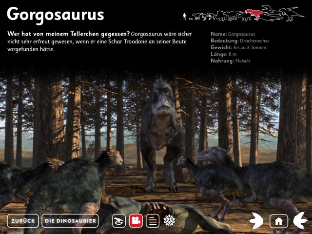 Spannendes iPad-Buch: Der Marsch der Dinosaurier