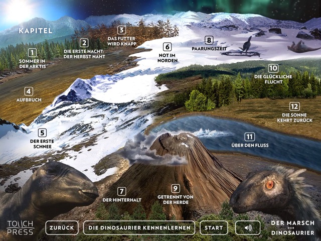 Spannendes iPad-Buch: Der Marsch der Dinosaurier