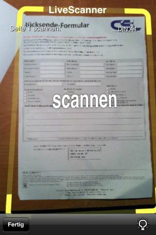 LiveScanner: Nützliche App zum Einscannen von Dokumenten und Bons