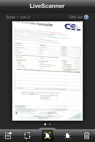 LiveScanner: Nützliche App zum Einscannen von Dokumenten und Bons