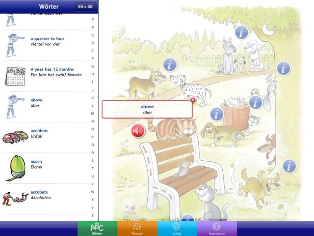 Bildwörterbuch Englisch HD: Sprachen-App für Kinder im Test