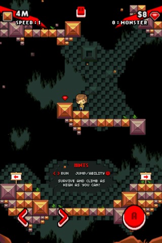 Tobe & Friends Hookshot Escape: Retro-Game mit Doodle Jump-Prinzip