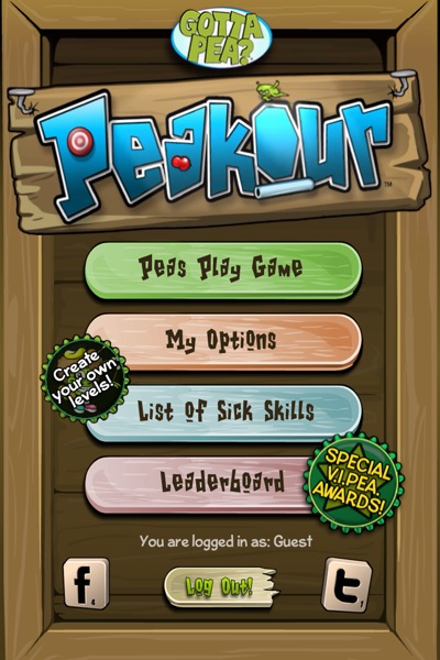 Peakour: Mit der Erbse über Stock und Stein