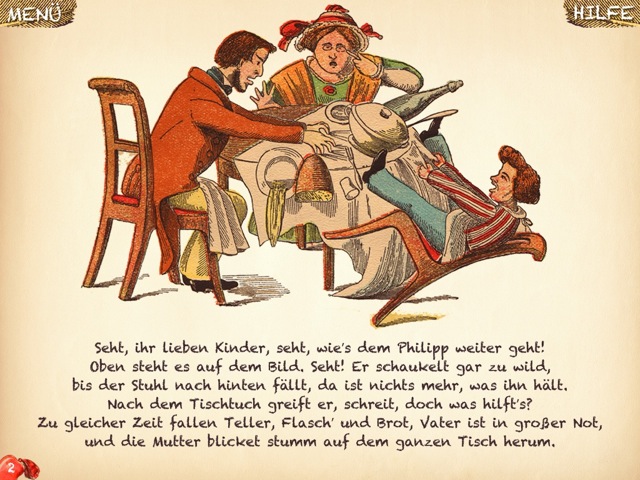 Struwwelpeter auf iPhone & iPad: Böse Lausbubengeschichten