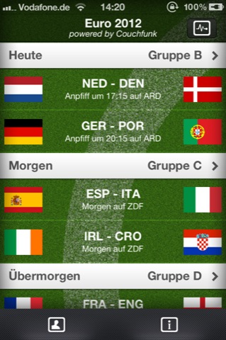 Couchfunk bietet sozialen Euro-2012-Ticker