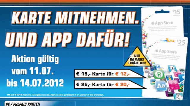 Ab heute: Reduzierte iTunes-Karten bei Saturn