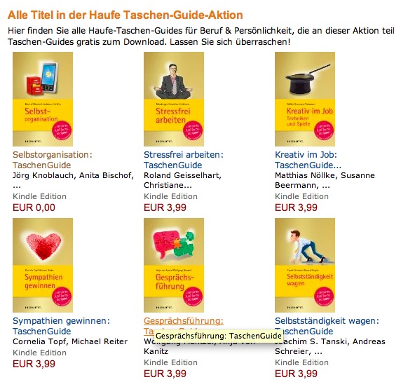 Taschenguides zu verschiedenen Themen: 3,99 Euro geschenkt