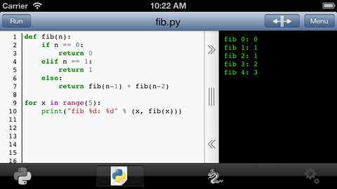 Für Programmierer: „Python 3.2 für iOS“ neu, Version 2.7 wieder für 89 Cent