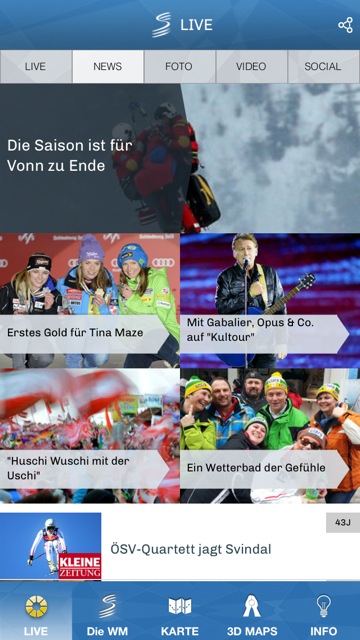 Ski-WM in Schladming: Kostenlose App mit allen Infos