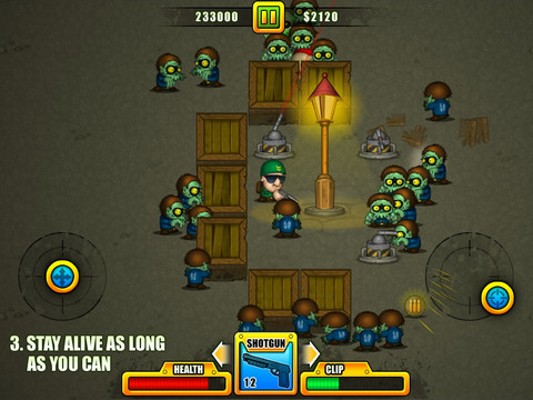 Yet Another Zombie Defense: Dual-Stick-Shooter mit viel Action & ohne In-App-Käufe