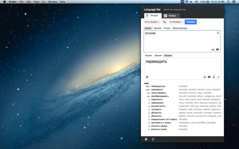 Language Bar: Kleines, praktisches Übersetzungstool für den Mac