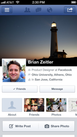 Facebook 6.0: Optische Verbesserungen auf iPhone & iPad
