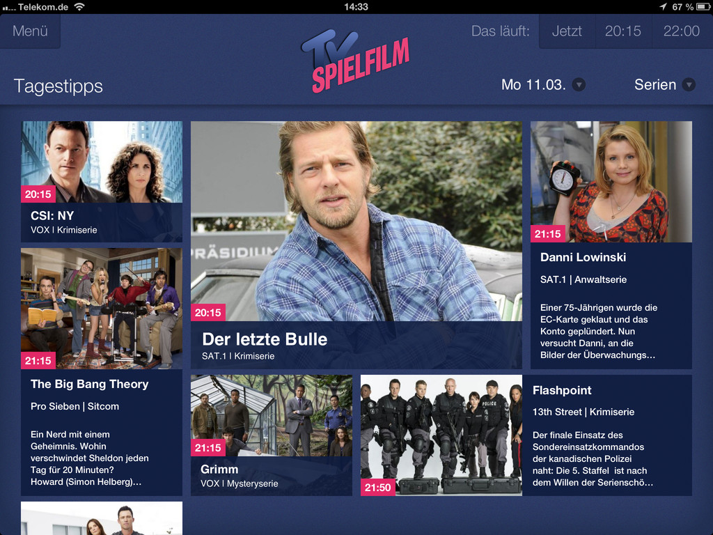 So Muss Eine TV App Aussehen TV Spielfilm F r Das IPad Erstrahlt In So Muss Eine TV App Aussehen TV Spielfilm F r Das IPad Erstrahlt In