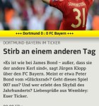 Live-Ticker bei 11Freunde