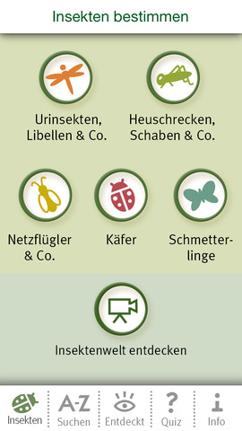 Insekten und Schmetterlinge: 100 Arten mit dem iPhone entdecken und bestimmen