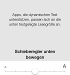 iOS 7 Textgroesse
