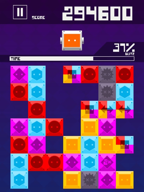 Blitz Block Robo: Schnelles, farbenfrohes Blöcke verschieben im Match-3-Stil