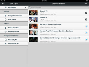 GoDocs Videos for Google Drive