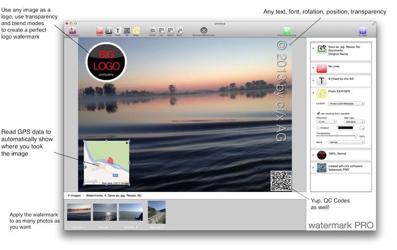 Watermark Pro Kostenlose Mac Applikation Fugt Wasserzeichen Ein