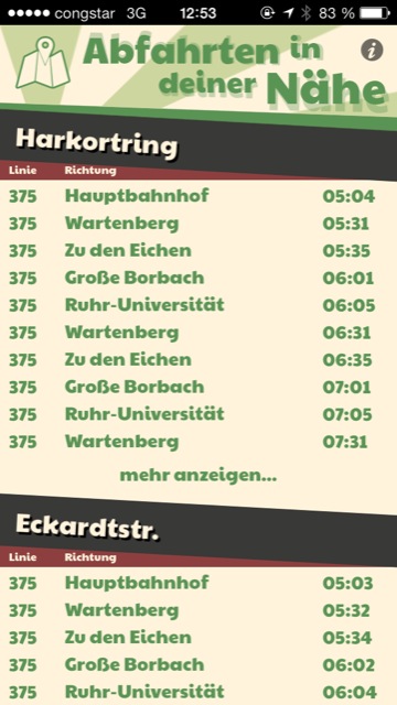 Get Me Out: Kostenlose Öffi-App zeigt Abfahrtszeiten in der Nähe
