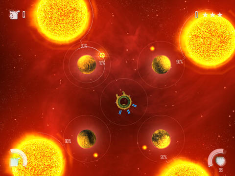 Solar Flux HD: Sonnen retten in einem Weltraum-Puzzle-Spiel
