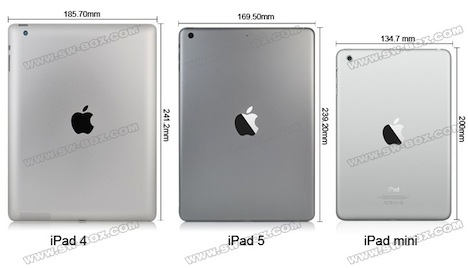 Video zeigt iPad 5 im Vergleich zum iPad 4 und iPad mini