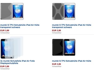 Mumbi Schutzhüllen und Folien für iPad Air