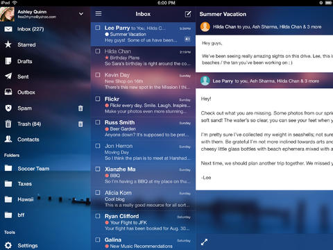 Yahoo Mail integriert Nachrichten, Sport und Wetter