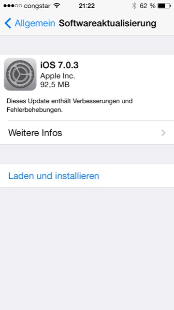 Apple veröffentlicht iOS 7.0.3 mit iCloud-Schlüsselbund & iMessage-Fix