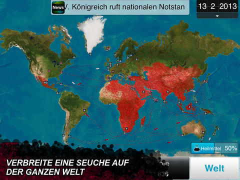 Plague Inc. mit neuen Inhalten: Bereit, die Welt zu infizieren