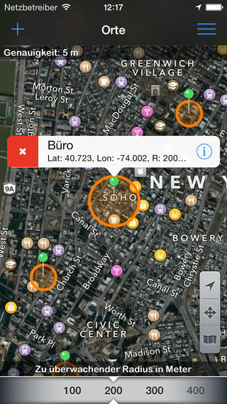Geofency: Ortsbezogene Zeiterfassung für das iPhone optisch aufpoliert