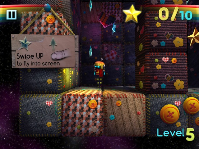 Putziger Roboter in Rocket Robo: Grandioses Puzzle-Spiel mit wunderschönen Grafiken