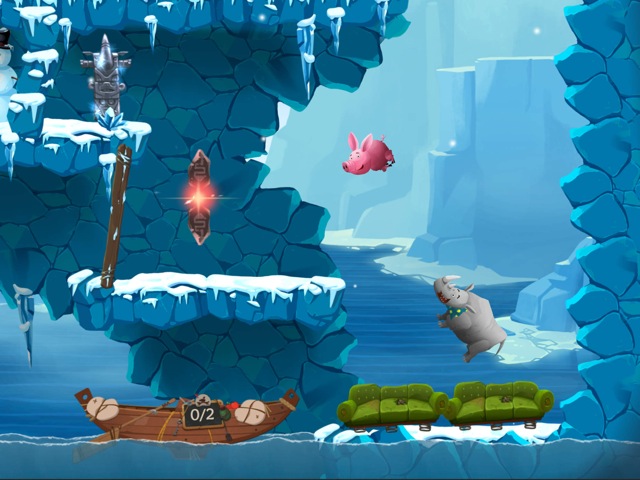 Tier auf Tier: Lustiges Geschicklichkeits-Game für Kinder mit Angry Birds-Techniken