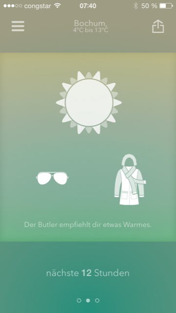 Wetter Butler: Was soll ich heute bloß anziehen?