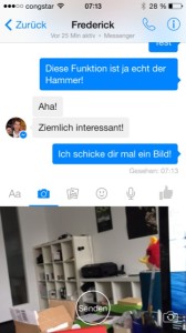 Facebook Messenger Foto senden