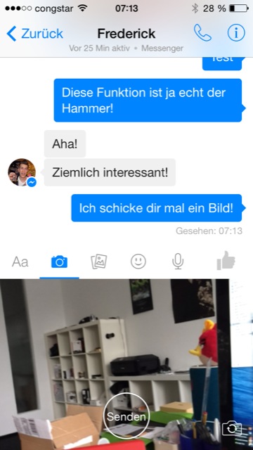 Facebook Messenger 5.0: Versand von Videos ab sofort möglich