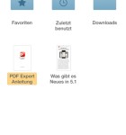 PDF Expert 5 - Hauptmenü